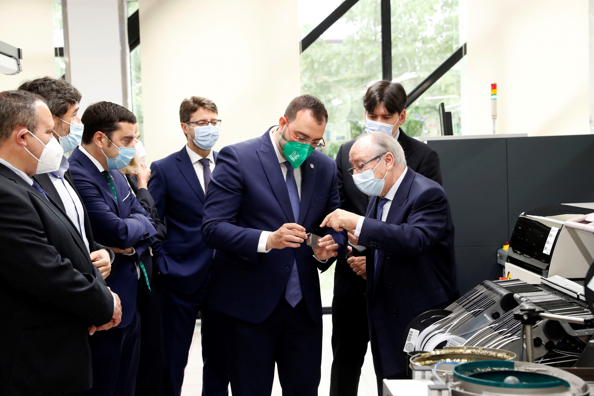 Visita del presidente del Principado de Asturias